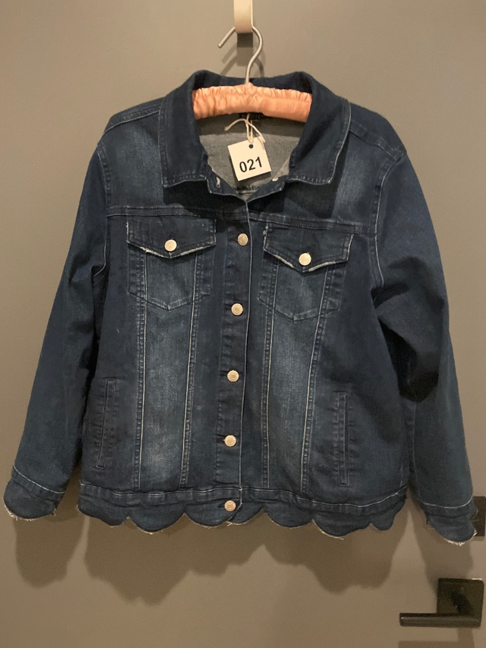Scalloped Edge Jean Jacket